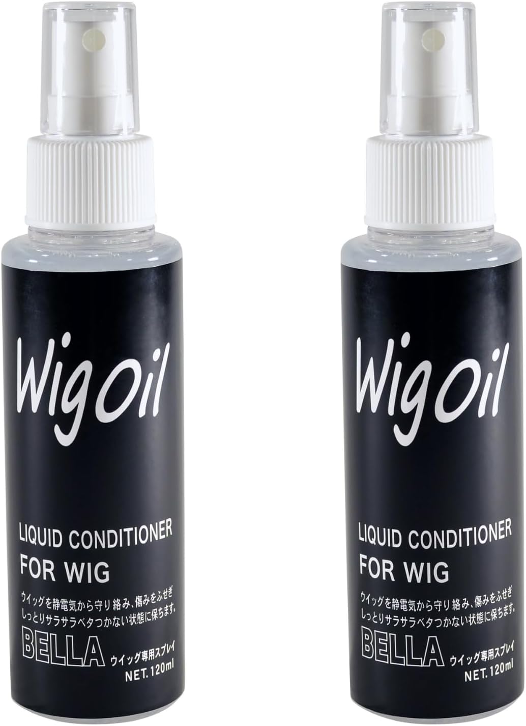 MilicaBooks Wig Oil, Set of 2, Mist Type, Careing, Glazing, Anti-Static, Mist Spraying, Fragrance-free, Disinfectant, 4.2 fl oz (120 ml) x 2