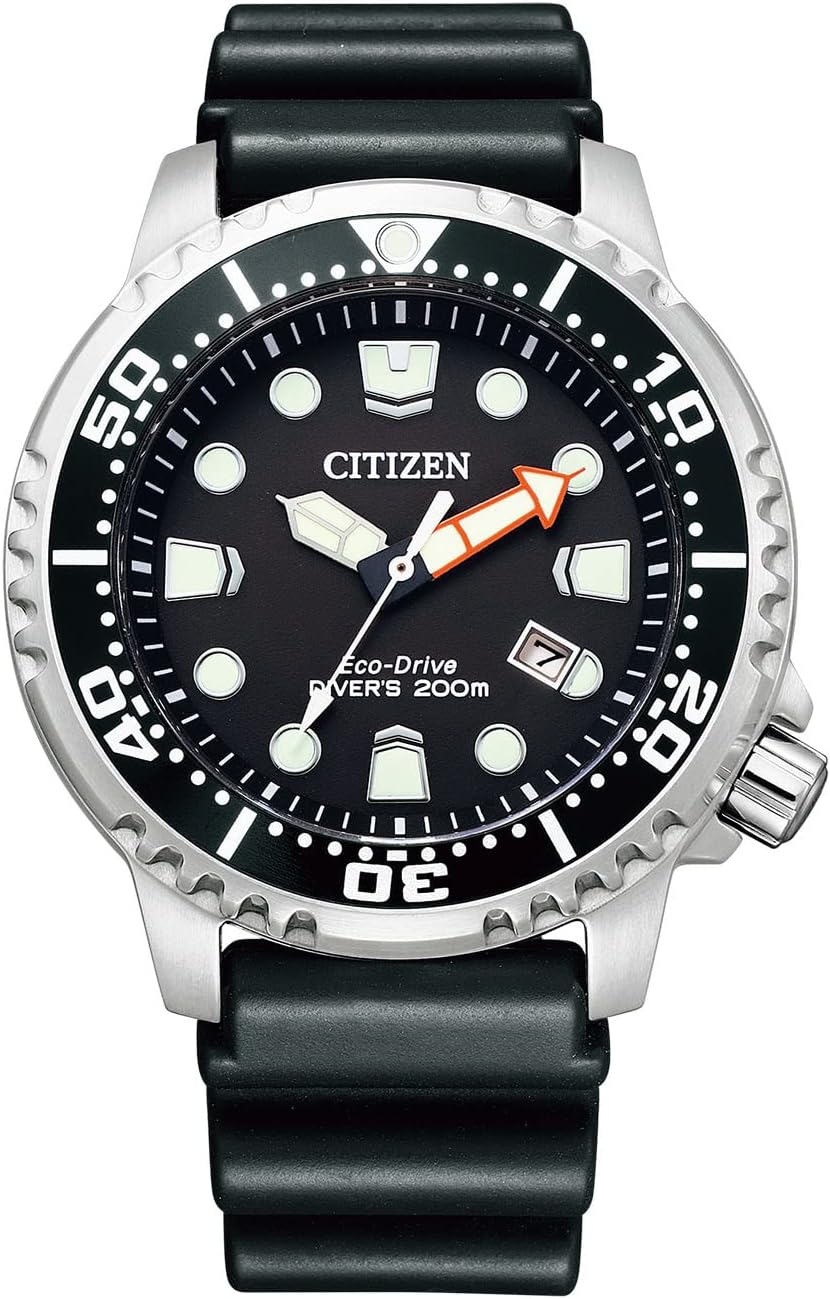 [Citizen] CITIZEN Watch PROMASTER Eco-Drive Marine Series 200m Diving Water Resistant Diver's Watch, black (1), 1 piece, watch