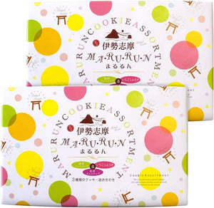 Marururun Cookies 18 Pieces (6 Each of Oimo Choco Chips, Matcha Chocolate Chips, Strawberry Chocolate) x 2 Pieces (Specialty Yokocho x Nationwide Delicates, Processed Goods Series), OUS Mie