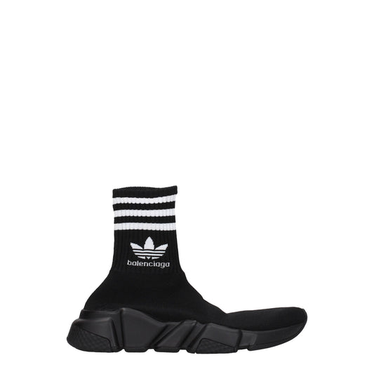 Balenciaga バレンシアガスニーカーアディダススピードウーマンファブリックブラック/ホワイト - Image 1
