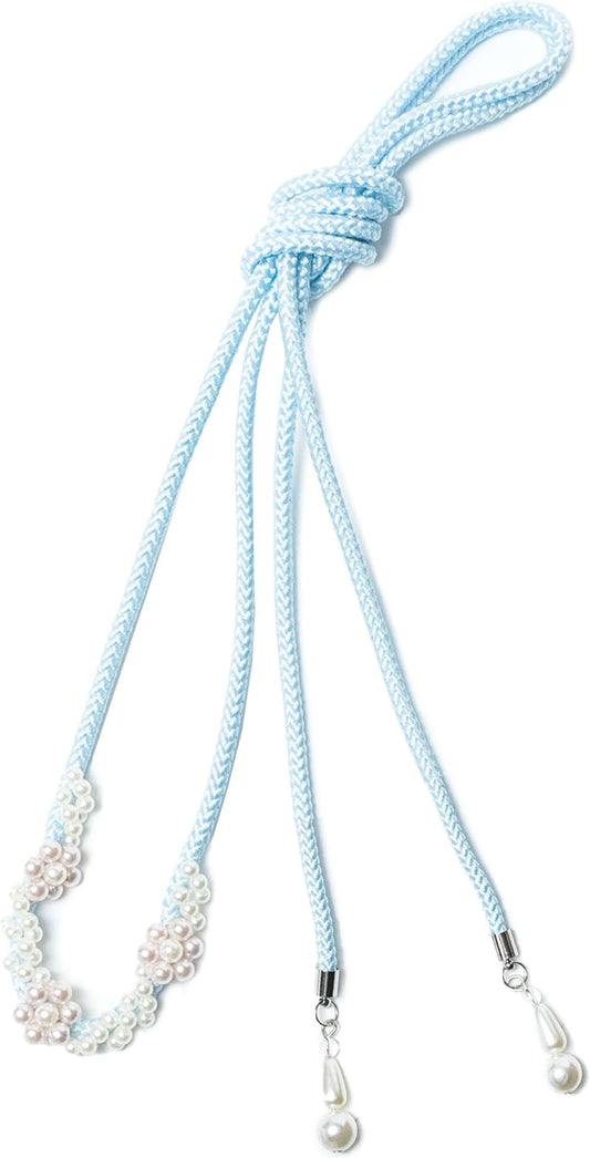 Kyoetsu Women's Obikazari Kazarihimo Decorative Cord Yukata Accessory w/ Faux Pearls