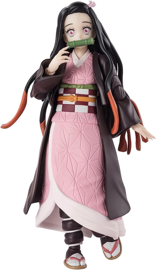 S.H. Figuarts Demon no Blade Nezuko Kamado 5.1 inches (130 mm), PVC & ABS Pre-painted Action Figure