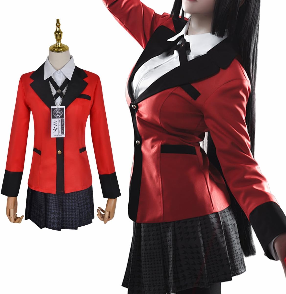 Hebigui-Yumeko Cosplay Halloween Costume Adult Costume Uniform 6-Piece Set Cosplay Outfit Costume