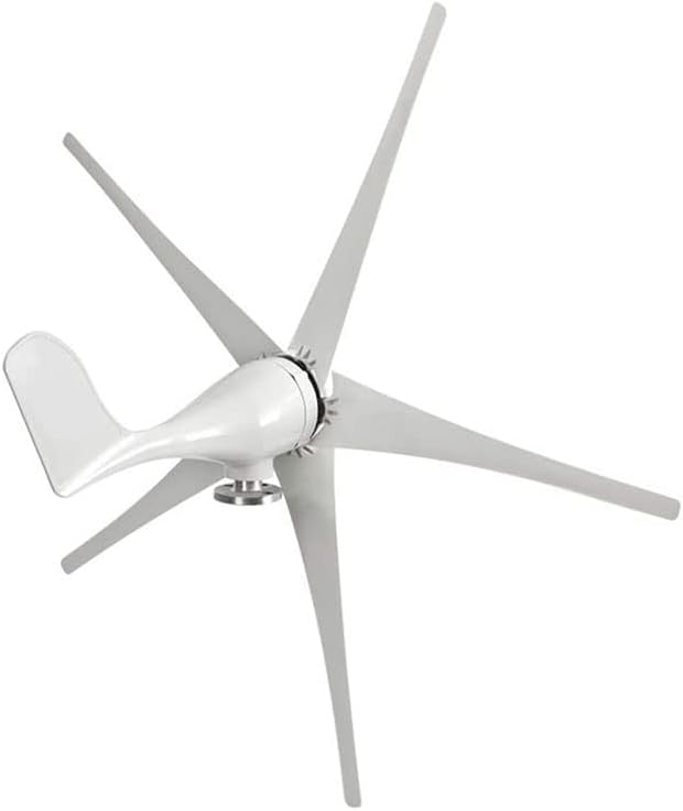 風力タービン、5枚羽根最大出力風力発電機キット風力ブレードコントローラー充電ジェネレータ、24V(12V)