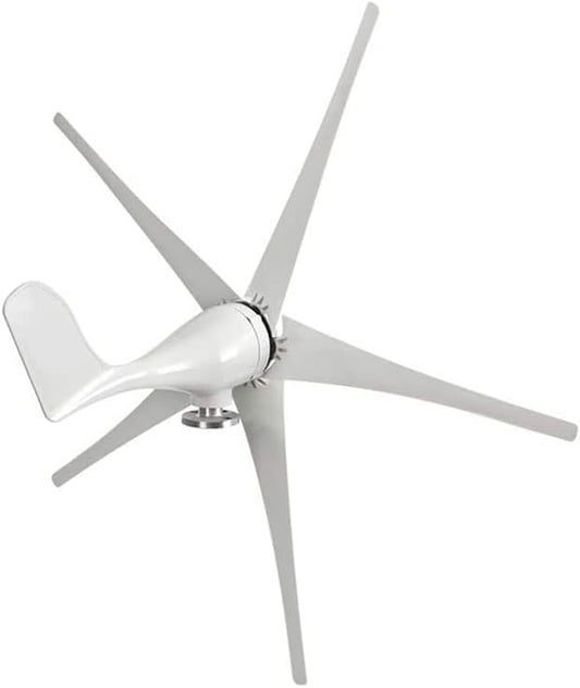 風力タービン、5枚羽根最大出力風力発電機キット風力ブレードコントローラー充電ジェネレータ、24V(12V)