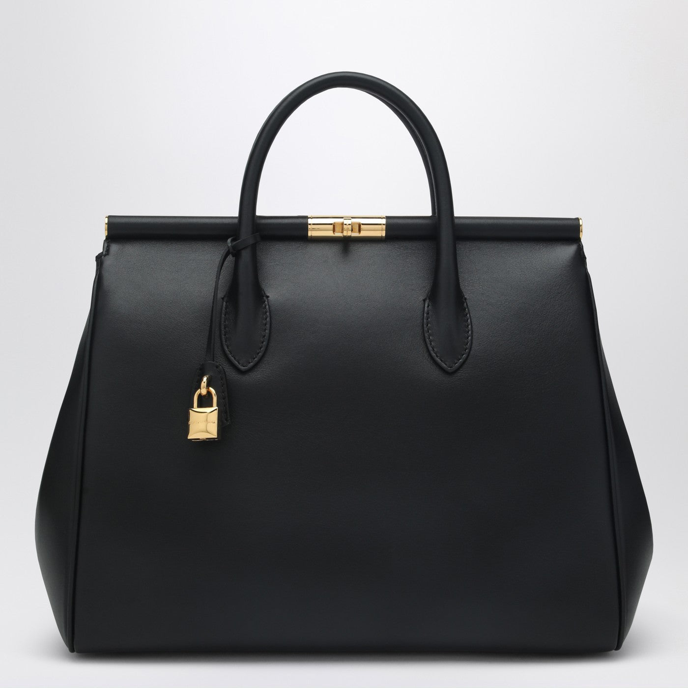 Dolce  Gabbana ドルチェ＆ガッバーナブラックマレーネハンドバッグ - Image 1