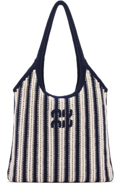 MIU MIU Ivy braided cotton shoulder bag - Image 1
