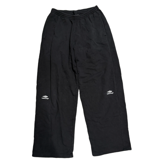 BALENCIAGA 'BLACK' KNEE LOGO SWEATPANTS