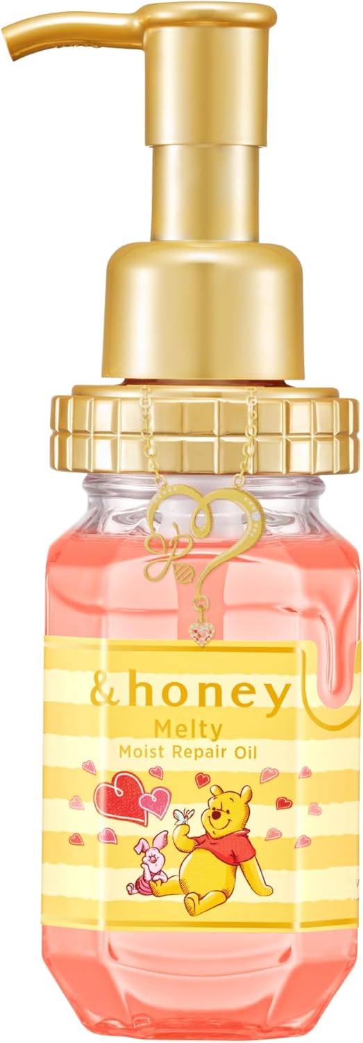 &honey Winnie the Pooh Limited Edition Melty Moist Repair Hair Oil 3.0, 3.4 fl oz (100ml), For Wavy Hair
