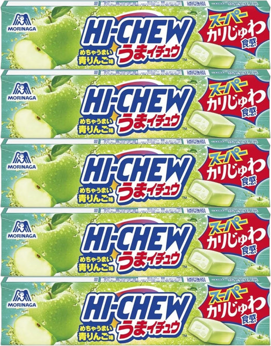 Morinaga Haichu Umaichu (Green Apple Flavor) (Set of 5)