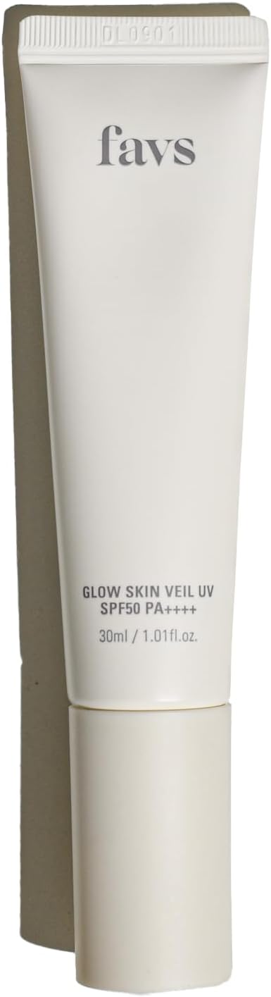 Favs Official Glowskin Veil UV | GLOW SKIN VEIL UV SPF50 PA++++ 30ml | UV Base | Sunscreen Makeup Base UV Absorber Free Collagen Skin Care