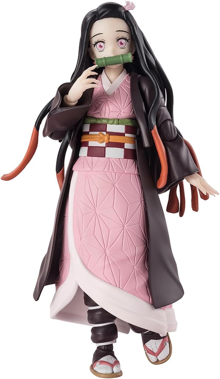 S.H. Figuarts Demon no Blade Nezuko Kamado 5.1 inches (130 mm), PVC & ABS Pre-painted Action Figure