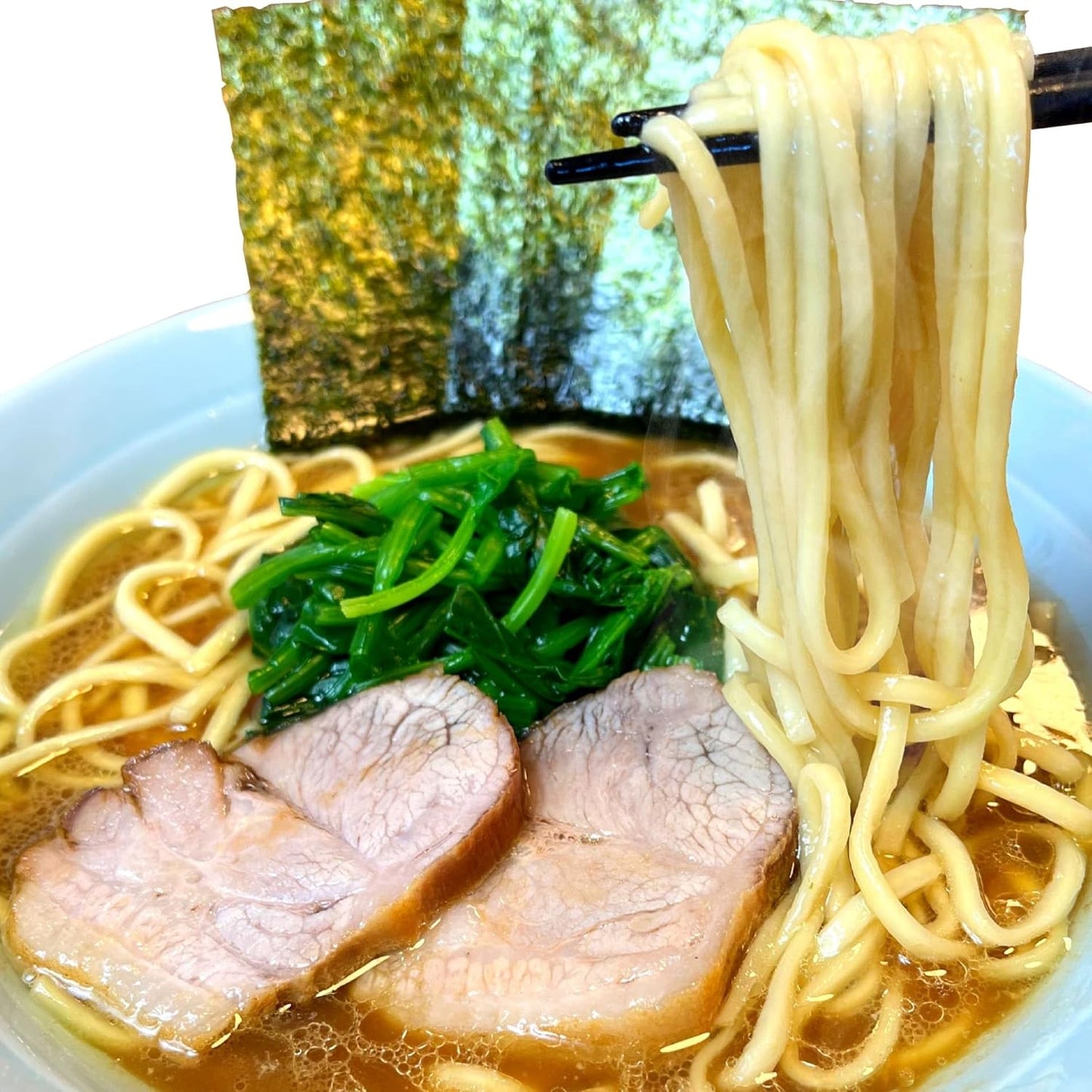 Menkuru Yokohama Family Series Ramen Set (Room Temperature) (Mature Flat Dried Noodles & Pork Bone Soy Sauce Soup, 6 Servings)