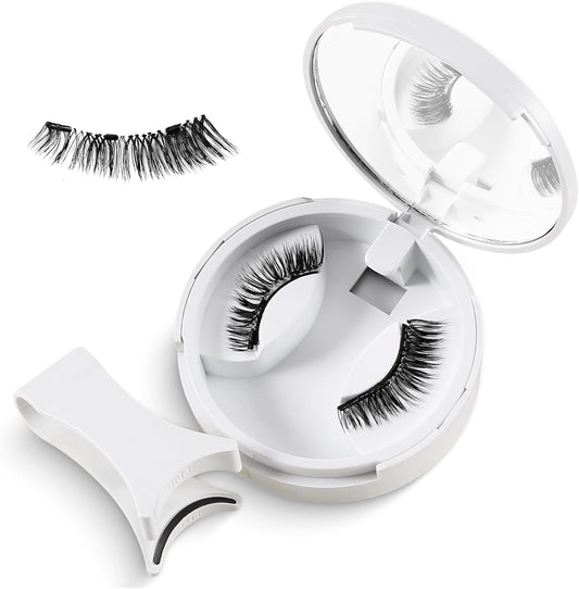 Boobe Magnetic False Eyelashes, The Magic of Beauty to Release Your Hands! No glue, just one suction, can be applied immediately, washable and reusable. With the portable storage box + thought out