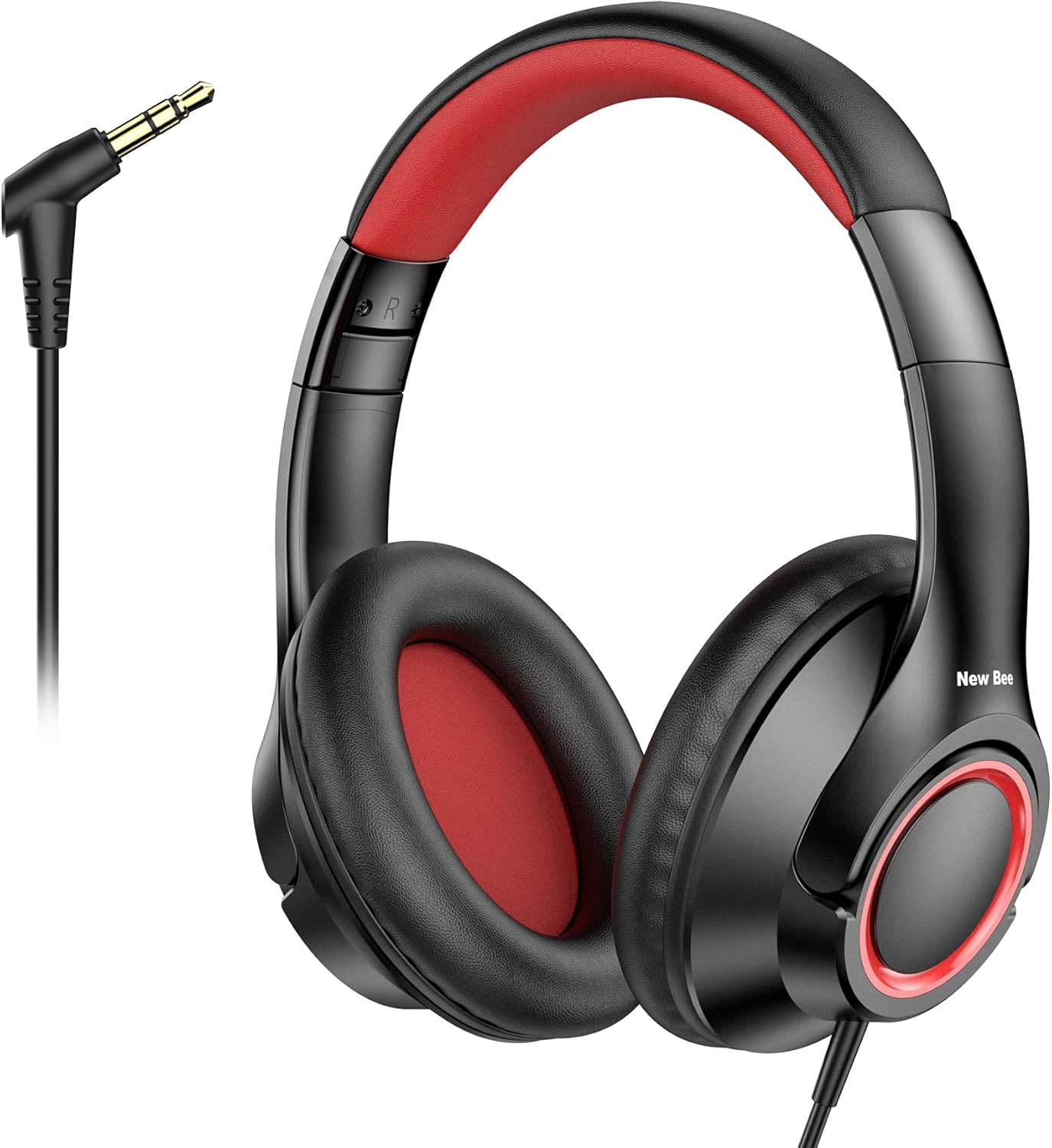 New Bee Kids Headphones Wired 3.5mm Kids Headphones Volume Limiting Adjustable Headset Foldable KH30