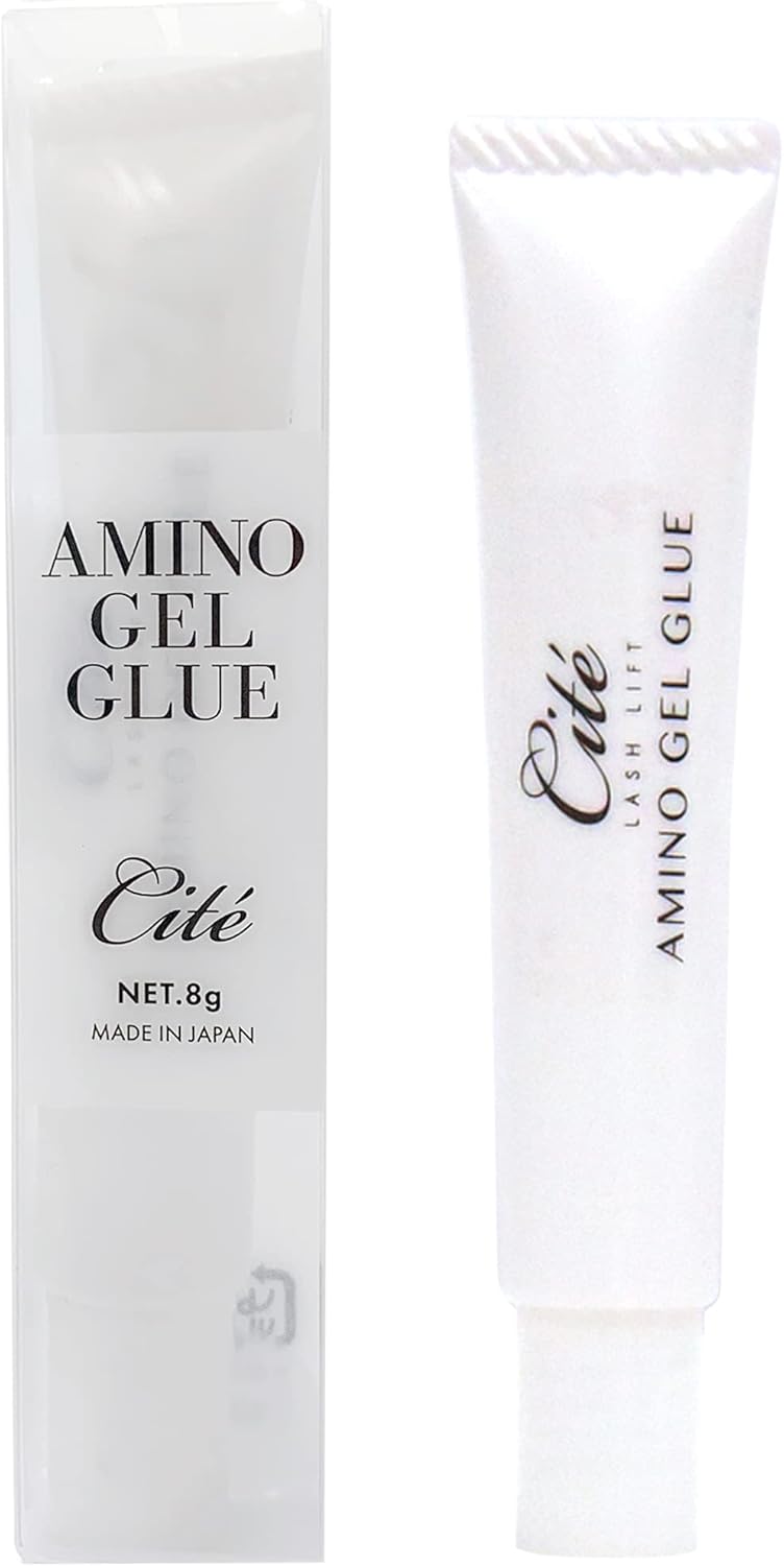 Cite Amino Gel Glue, Amino Acid Formulated, Minimizes Damage, Professional Eyelash Perm & Lash Lift Glue, Eyelash Perm [Made in Japan]