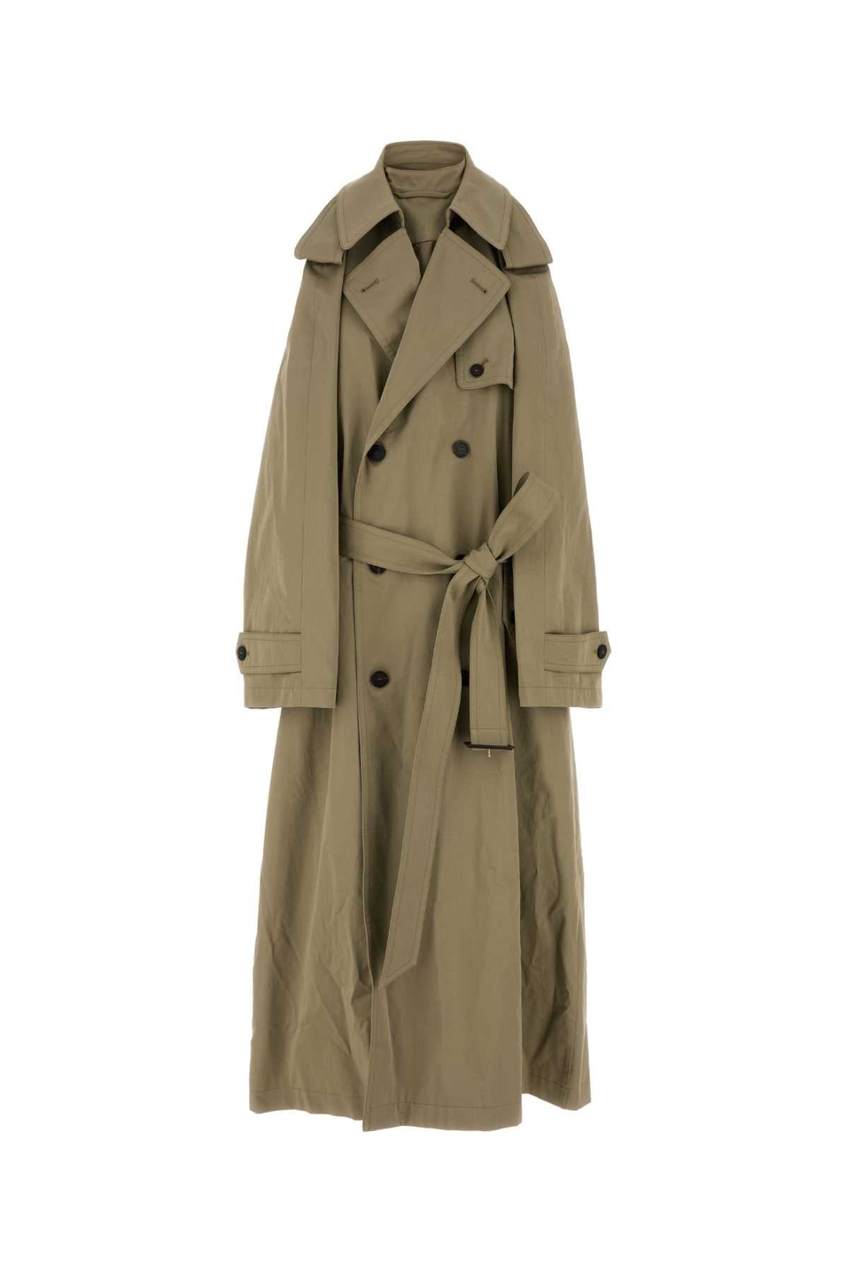 Balenciaga Cappuccino Cotton Trench吊りドレス - Image 1