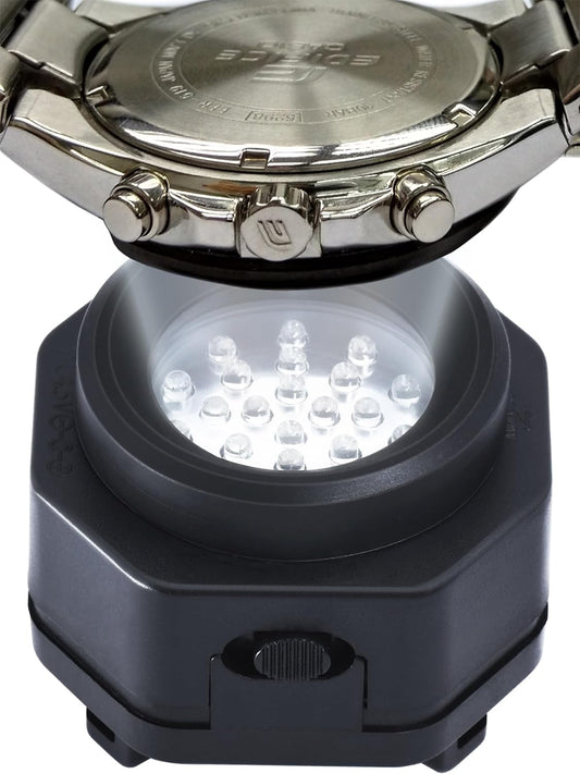 CoolFire (クールファイヤー) - UVフリーソーラーウォッチ 高速充電器 すべてのエコソーラー腕時計用 ポータブルバッテリー充電器 - あらゆる種類のエコソーラー腕時計用 ソーラー腕時計用充電器 1046