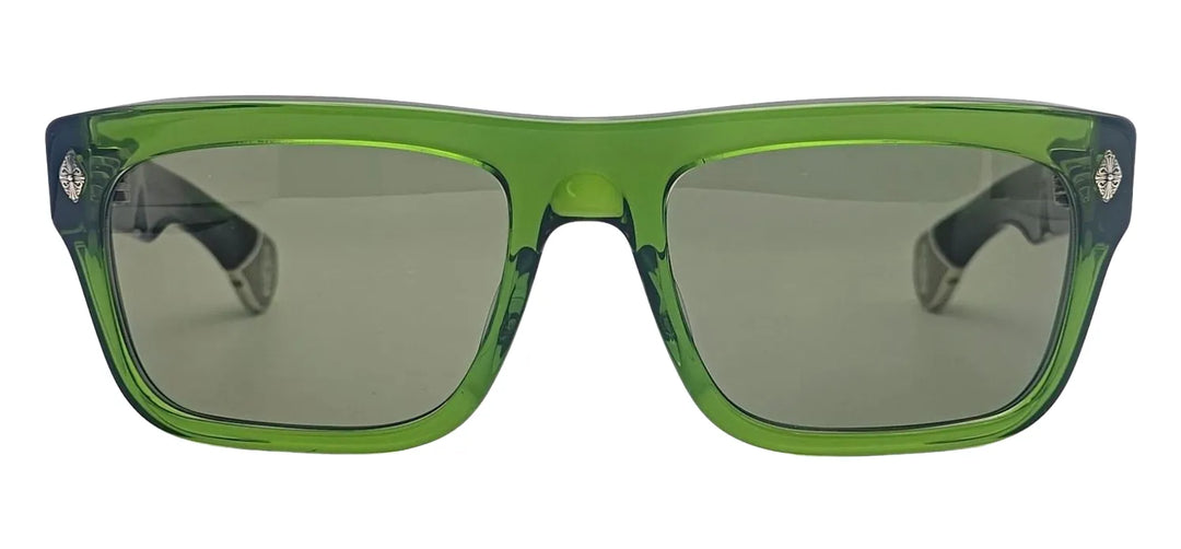 CHROME HEARTS 'SLUSS BUSSIN II' GREEN SUNGLASSES