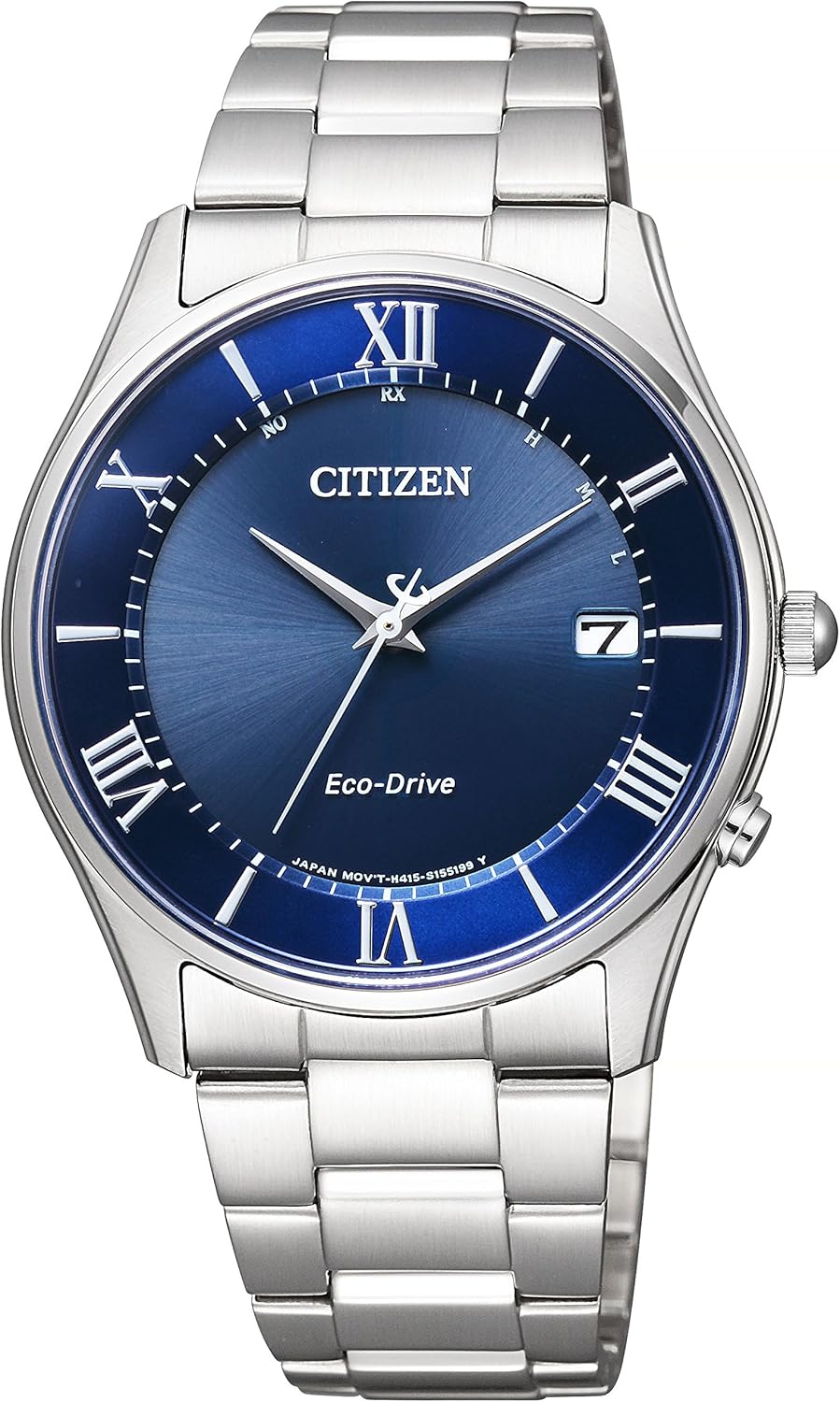 Citizen Watch Citizen Collection AS1060-11A Eco-Drive Atomic Watch AS10 Series, silver/blue, watch