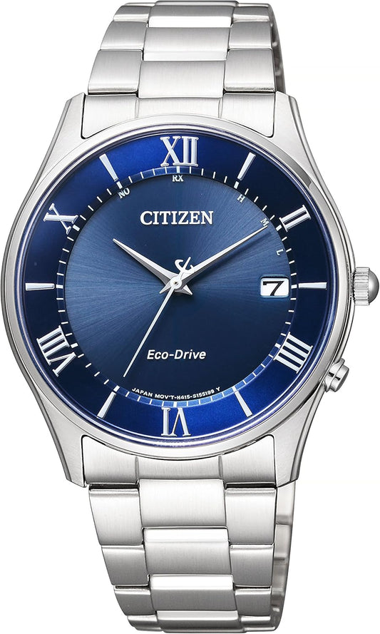 Citizen Watch Citizen Collection AS1060-11A Eco-Drive Atomic Watch AS10 Series, silver/blue, watch
