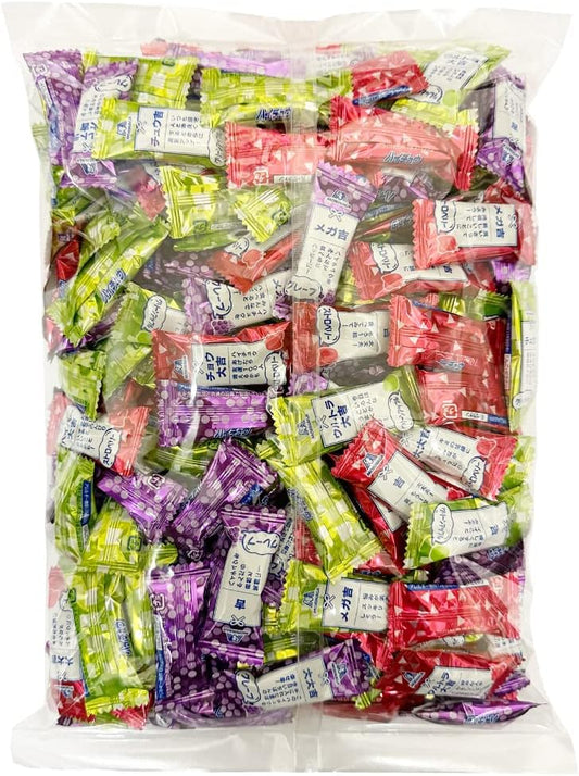 Morinaga & Co., Ltd. Hi-Chew Mini 3 Assorted Types 1kg (Approx. 232 Bags) Big Share Pack Commercial Use Individually Wrapped Small Bags Large Capacity Chewing Gum Hi-Chew Assortment Set