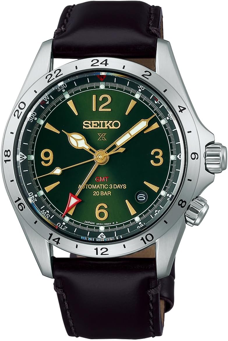 PROSPEX SEIKO SBEJ005 Men's Alpinist Mechanical Automatic GMT Core Shop Exclusive Limited Edition Wristwatch, Classic