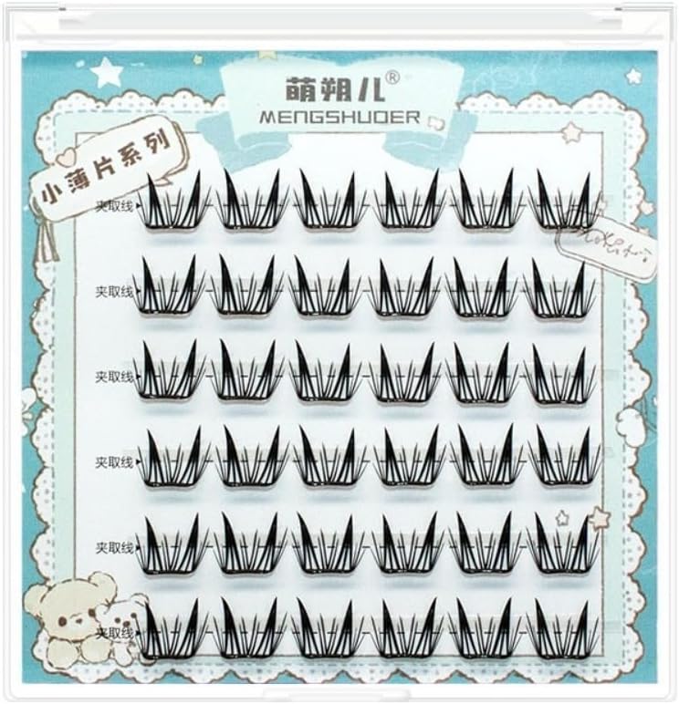 False Eyelashes Natural Curl New Cartoon Eye No Glue False Eyelashes Natural Easy Application Eyelash Extensions Daily Wear
