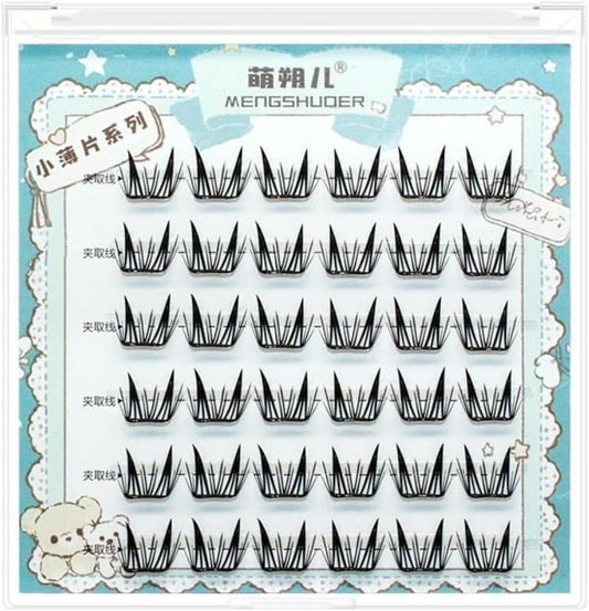 False Eyelashes Natural Curl New Cartoon Eye No Glue False Eyelashes Natural Easy Application Eyelash Extensions Daily Wear