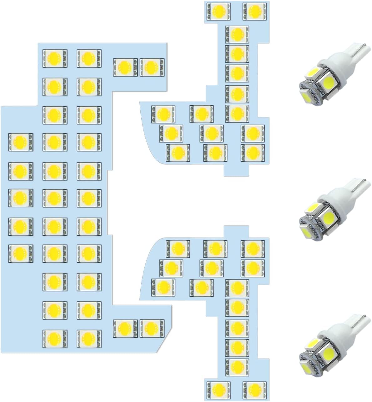 Honda NBOX JF1 JF3 LED Room Lamp, JF4, JF2, Custom Design, Interior Light, Genuine Replacement, Light Exposure, 76 Lights, High Brightness, 5050, 3 Chips, SMD Bulb, Interior Parts For Cars, Easy Installation, 6-Piece Set