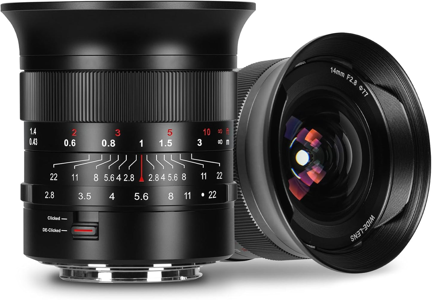 7artisans MF14mm F2.8 Full Frame Ultra Wide Angle 116° Large Aperture Single Focus Lens for Leica / Panasonic S1, DC-S1, S5, DC-S5, LUMIX S9 Series / Sigma L Series Mirrorless Cameras