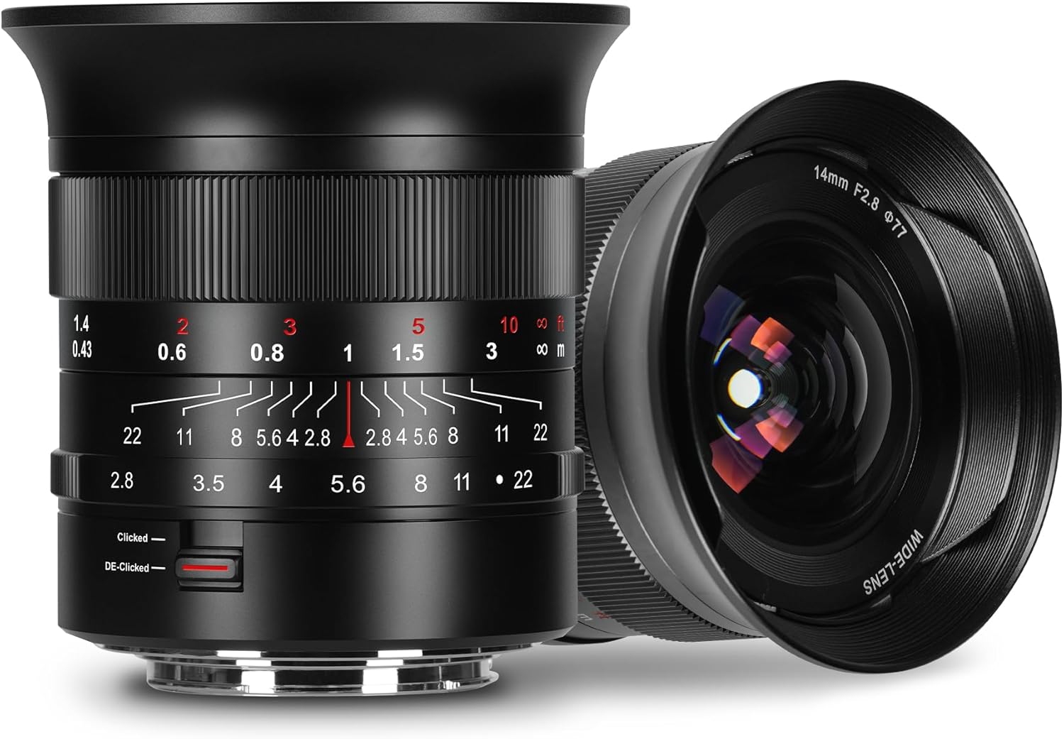 7artisans MF14mm F2.8 Full Frame Ultra Wide Angle 116° Large Aperture Single Focus Lens for Leica / Panasonic S1, DC-S1, S5, DC-S5, LUMIX S9 Series / Sigma L Series Mirrorless Cameras