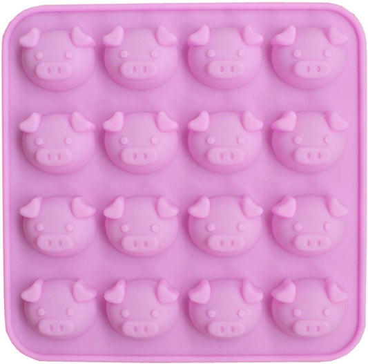 Silicone Molds Pig 16 Pcs Chocolate Baked Goods