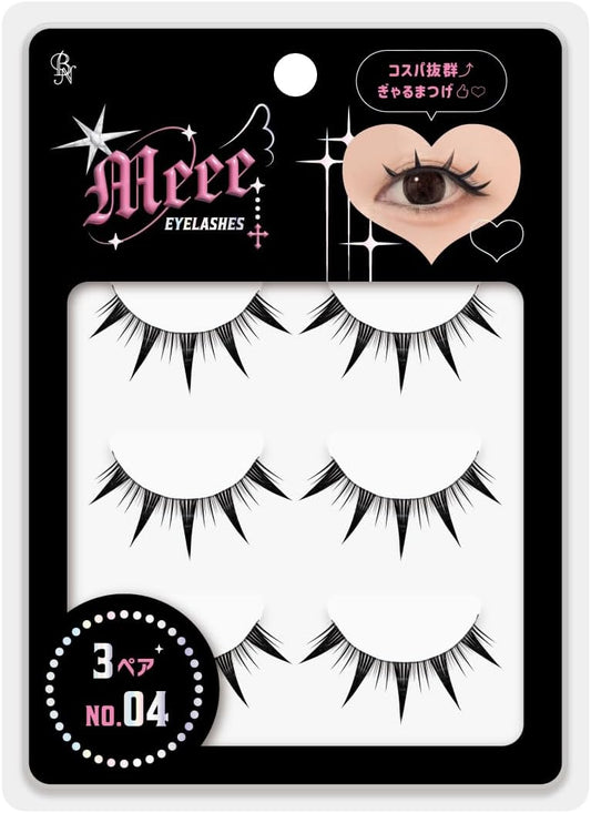 Meee EYELASHES False Eyelashes GAT-04 Demon Lash (3 Pairs)
