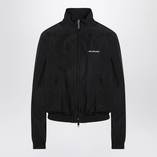Balenciaga ジップとロゴ付きのバレンシアガブラックボンバージャケット - Image 1