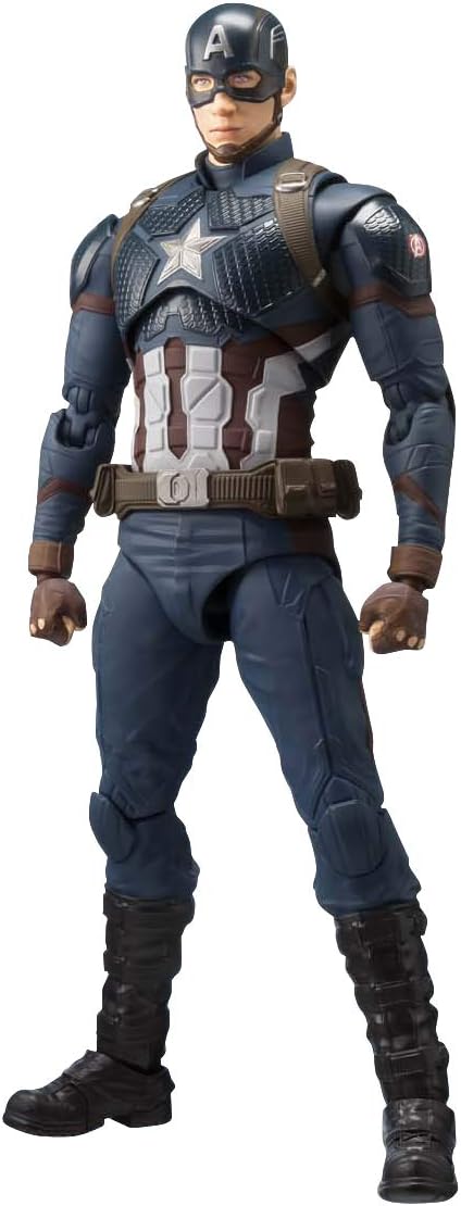 S.H. Figuarts Avengers Captain America (Avengers: Endgame), Approx. 5.9 inches (150 mm), PVC & ABS Pre-Painted Action Figure