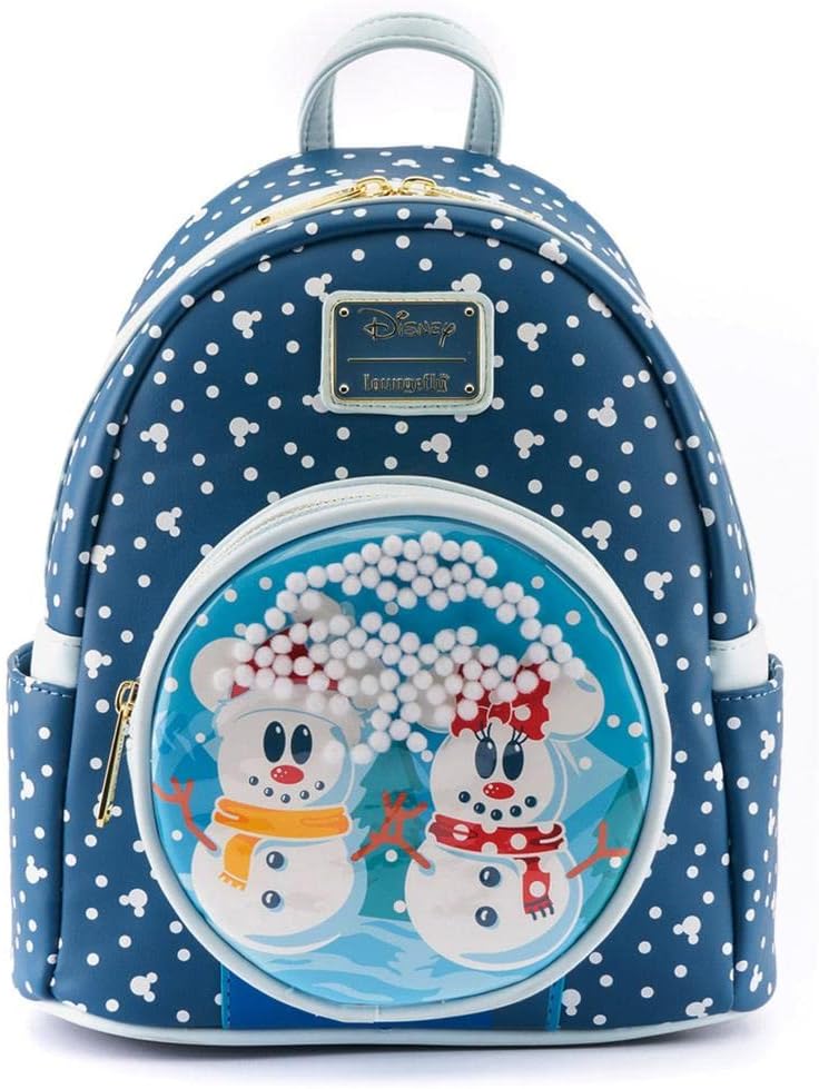 Mochila Mickey Minnie Snowman Disney Loungefly 26 cm