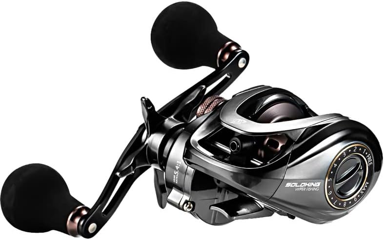 HIAW200 Left Hand Right Hand Bait Reel Fishing Reel 11+1 Bearing 9.5kg Max Drag Force 5.4/7.2 Gear Ratio Baitcaster Reel