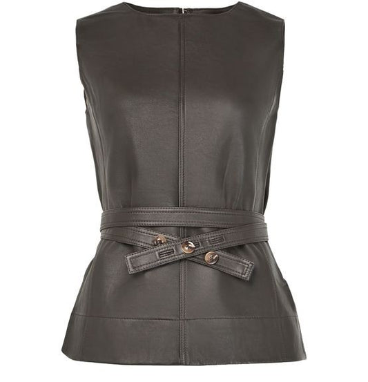 SOEUR Chance leather top - Image 1