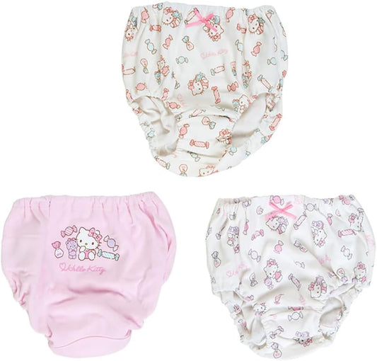 Sanrio 491861 Kids Panties, Set of 3, 43.3 inches (110 cm), Hello Kitty, Character