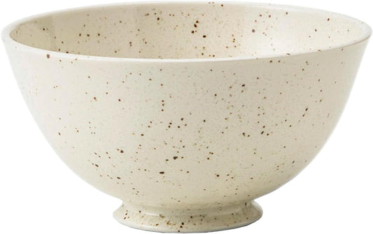 TAMAKI T-818688 Lightweight White Karatsu Kouhiki Rice Bowl Large, Diameter 4.8 x Height 2.6 inches (12.3 x 6.6 cm), Porcelain, Dishwasher Safe, Microwave Safe, Made in Japan