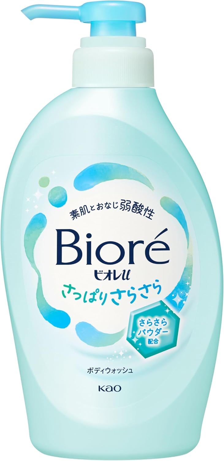 Bioreu Body Soap, Refreshing and Smooth Pump, 15.2 fl oz (450 ml), Weak Acid, Can Be Used on Baby's Skin