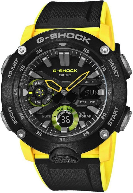 Casio G-Shock GA-2000-1A9, Black, Belt Type: