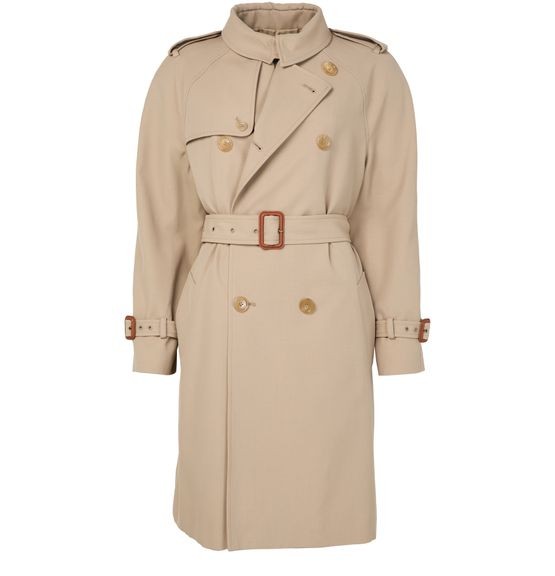 CELINE Trench coat in cotton and wool gabardine - Image 1
