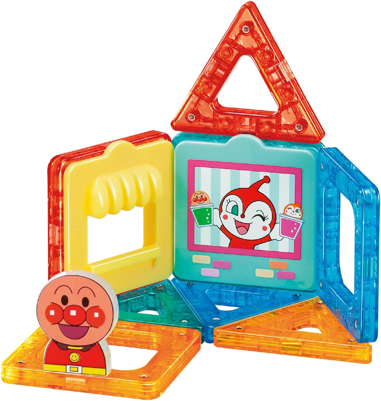 Bandai (バンダイ) Anpanman Mag Panel - Learn with a Snap! Basic Set - Suitable for Ages 1 Year 6 Months and Up