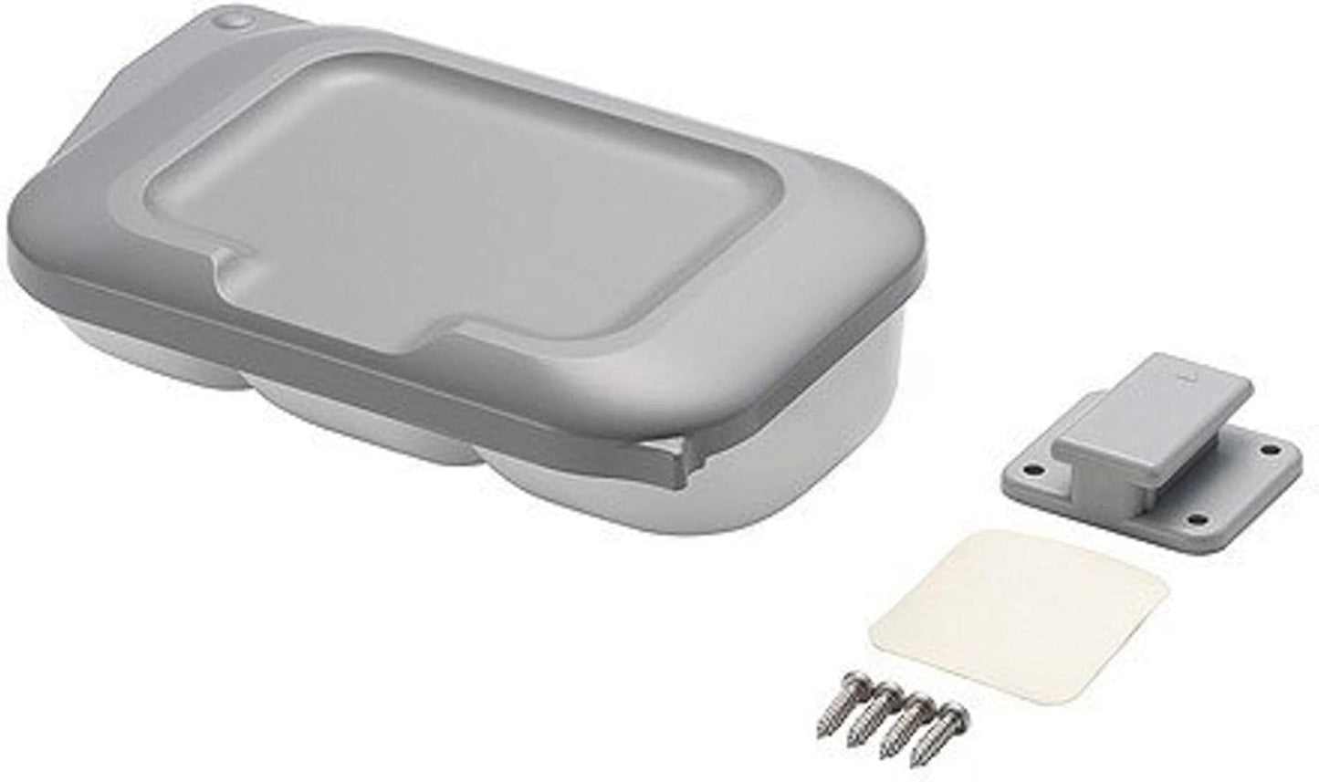SHIMANO 983909 COMPE CS-701G Bait Box, Light Gray x Pure White