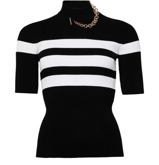 JEAN PAUL GAULTIER ビスコースニット製 半袖セーター - Image 1
