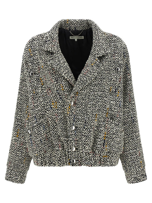 Alessandra Rich アレッサンドラリッチツイードボンバージャケット - Image 1