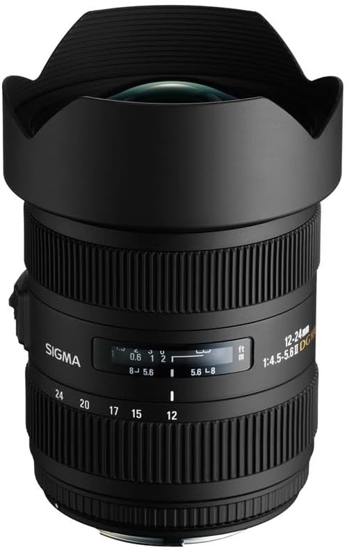 SIGMA F4.5-5.6IIDG HSM Wide Angle Zoom Lens, 0.5 - 0.9 Inches (12 - 24 mm), Full Size