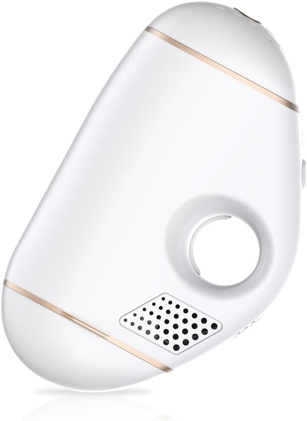 SLuB Sapphire IPL Light Epilator, 600,000 Irradiation, 5 Levels Adjustable, Light Beauty Device, Home Epilator, Skin Beauty Function, Ice Sense Care, Unisex, Whole Body Hair Removal (White)
